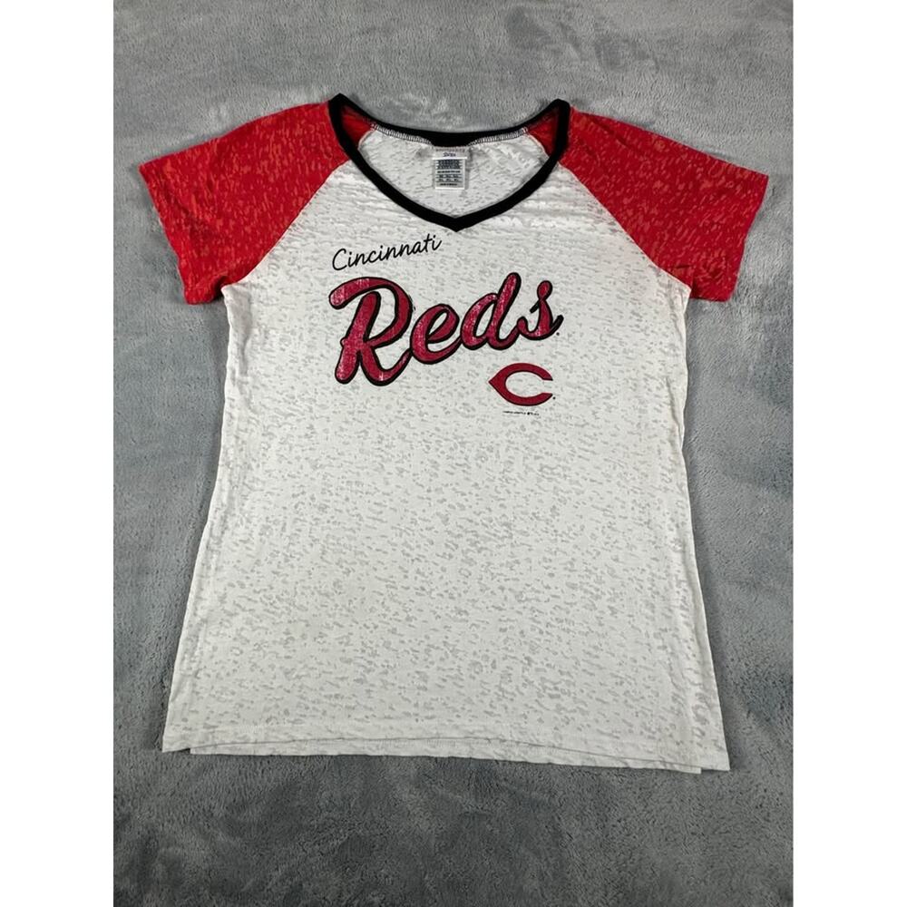 Ladies cut Cincinnati Reds Raglan Tee XL